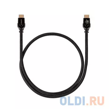 Кабель HDMI 1м Rombica DX10 круглый черный