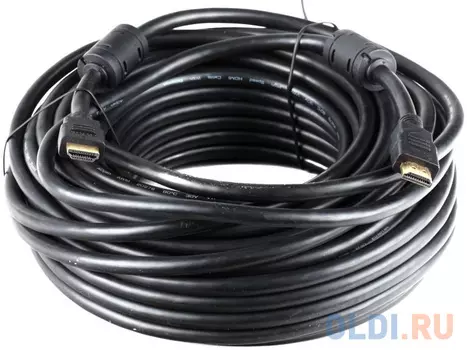 Кабель HDMI 20м AOpen ACG511D-20M круглый черный