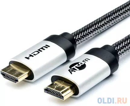 Кабель HDMI 20м Atcom AT5582 круглый черный