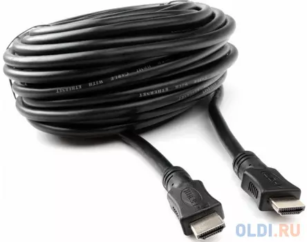 Кабель HDMI 20м Cablexpert CC-HDMI4L-20M круглый черный