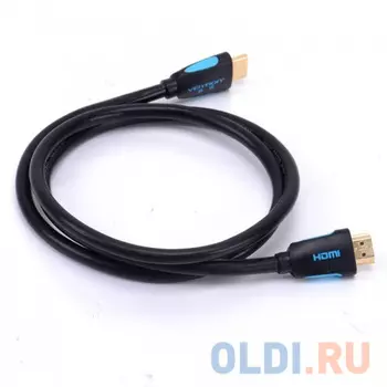 Кабель HDMI 2м Vention VAA-M01-B200 круглый черный