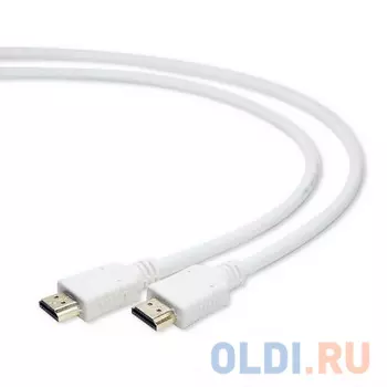 Кабель HDMI 3.0м Gembird v1.4 экранированный позолоченные разъемы белый CC-HDMI4-W-10