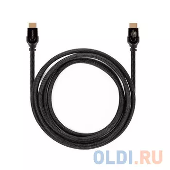 Кабель HDMI 3м Rombica DX30 круглый черный
