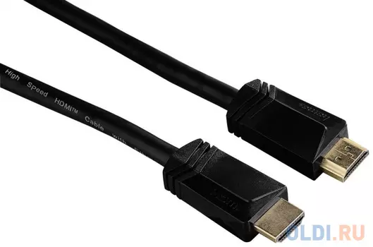 Кабель HDMI 5.0м Hama позолоченные контакты черный 122106