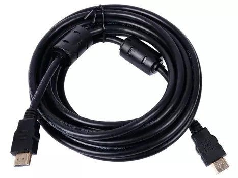 Кабель 5bites APC-200-050F HDMI M / HDMI M V2.0, 4K, высокоскоростной, ethernet+3D, зол.разъемы, ферр.кольца, 5 метров