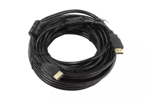 Кабель 5bites APC-200-100F HDMI M / HDMI M V2.0, 4K, высокоскоростной, ethernet+3D, зол.разъемы, ферр.кольца, 10 метров