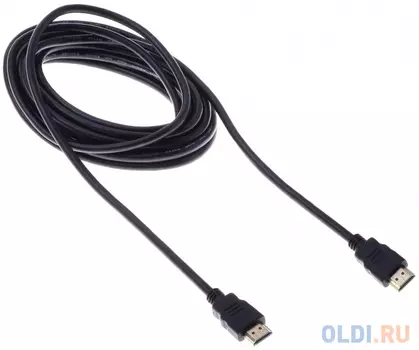 Кабель HDMI 5м BURO BHP RET HDMI50 круглый черный 485559