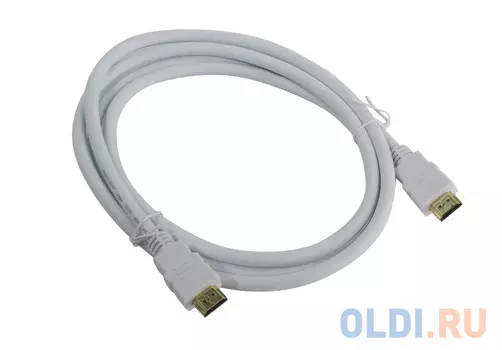Кабель HDMI 1.8м AOpen ACG711W-1.8M круглый белый
