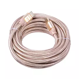 Кабель HDMI Cablexpert, серия Gold, 7,5 м, v1.4, M/M, золотой, позол.разъемы, алюминиевый корпус, нейлоновая оплетка, коробка CC-G-HDMI03-7.5M