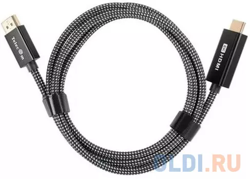 Кабель HDMI DisplayPort 1.8м TELECOM TA815M-1.8M круглый черный
