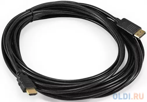 Кабель HDMI DisplayPort 1м Exegate EX-CC-DP-HDMI-10.0 круглый черный
