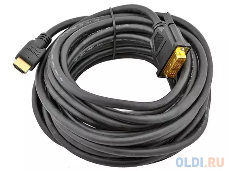 Кабель HDMI-DVI 7.5м Gembird CC-HDMI-DVI-7.5MC экранированый