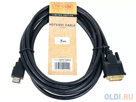 Кабель HDMI to DVI-D (19M -25M) 3м, TV-COM <LCG135E-3M