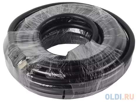 Кабель HDMI Gembird/Cablexpert 15м, v1.3, 19M/19M, черный, позол.разъемы, экран, пакет CC-HDMI-15M