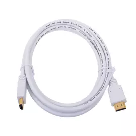 Кабель HDMI Gembird/Cablexpert, 1.8м, v1.4, 19M/19M, белый, позол.разъемы, экран, пакет CC-HDMI4-W-6