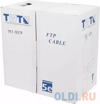 Кабель информационный Lanmaster TWT-5EFTP-LSZH кат.5е F/UTP общий экран 4X2X24AWG LSZH внутренний 305м белый