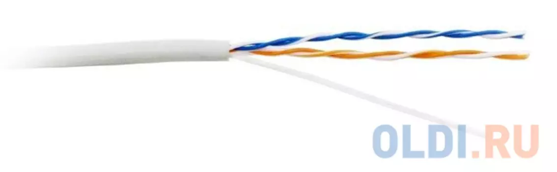 Кабель информационный Lanmaster TWT-5EUTP2-LSZH кат.5е U/UTP не экранированный 2X2X24AWG LSZH внутренний 305м белый