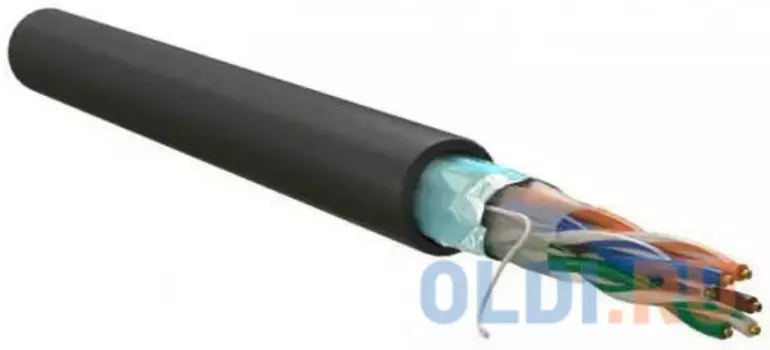 Кабель информационный WRline WR-FTP-4P-C5E-PE-BK кат.5E F/UTP 4X2X24AWG PE внешний 305м черный