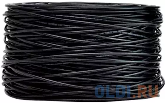 Кабель IRBIS UTP Кат.5e 4 пары, 0.48мм PE 305м, черный, внешний на катушке