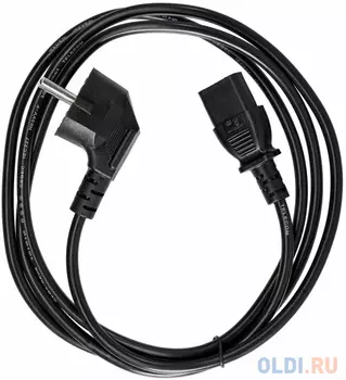 Кабель/ Кабель комп - розетка 220V EU (угловой) 3GX0,75mm2, 1,8m, медь, Telecom 