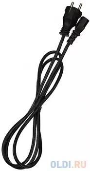 Кабель компьютер - розетка 220V EU (прямой) 3GX1,0мм2, 1,8m, медь, Telecom 