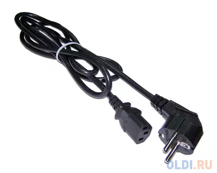 Кабель Lanmaster LAN-PP13/SHA-2.0-BK C13-Schuko проводник.:3x0.75мм2 2м 220В 10А (упак.:1шт) черный