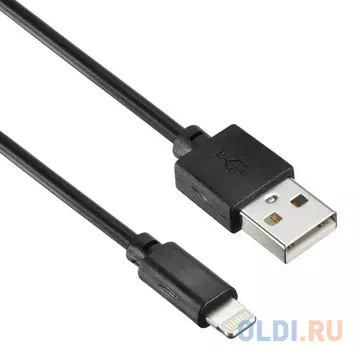 Кабель Lightning 1.2м Digma 1084553 круглый черный