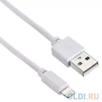 Кабель Lightning 1.2м Digma 1084558 круглый белый