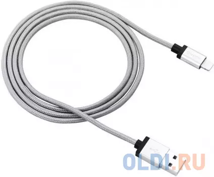 Кабель Lightning 1м Canyon CNS-MFIC3DG круглый серый