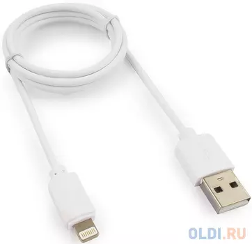 Кабель Lightning 1м Гарнизон круглый GCC-USB2-AP2-1M-W
