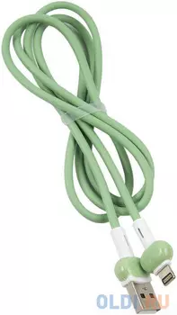 Кабель Lightning 1м Red Line Candy круглый зеленый