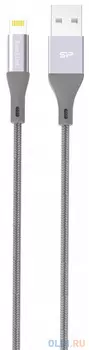 Кабель Lightning 1м Silicon Power SP1M0ASYLK30AL1G круглый серый