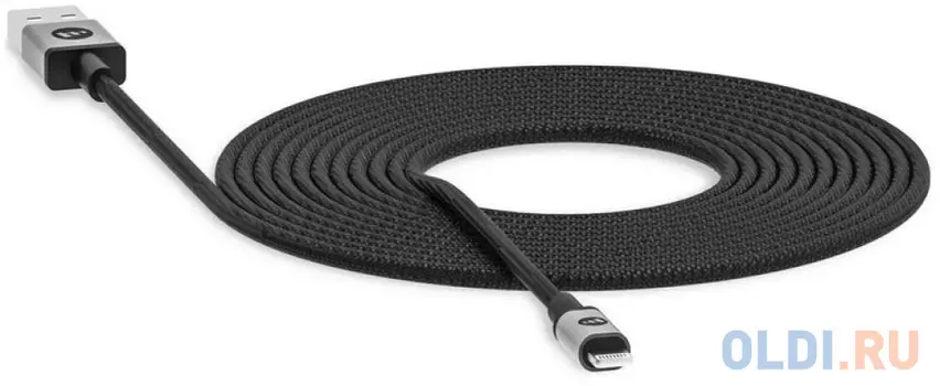 Кабель Lightning 3м Mophie 409903216 круглый черный