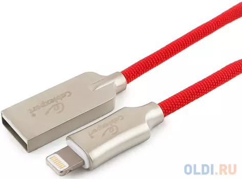 Кабель Lightning Cablexpert CC-P-APUSB02R-1.8M MFI, длина 1.8 м, Красный
