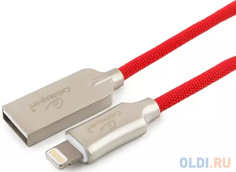 Кабель Lightning 1м Cablexpert CC-P-APUSB02R-1M круглый красный