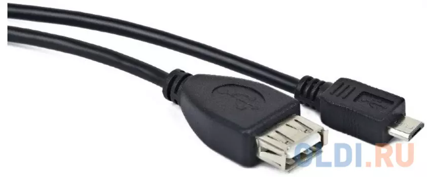 Кабель microUSB 0.15м Bion BNA-OTG-AFBM-001 круглый черный