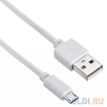 Кабель microUSB 0.15м Digma 1084551 круглый белый