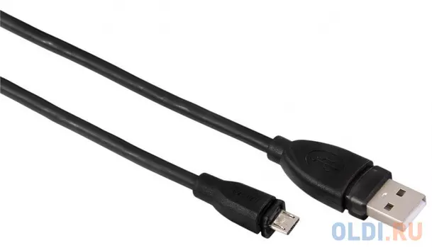 Кабель microUSB 0.75м HAMA 0054587 круглый черный