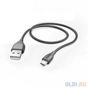 Кабель microUSB 1.4м HAMA 00173610 круглый черный