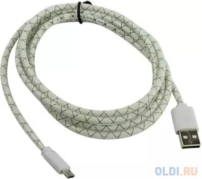 Кабель microUSB 1.5м Green Connection GCR-UA9MCB3-BD круглый белый