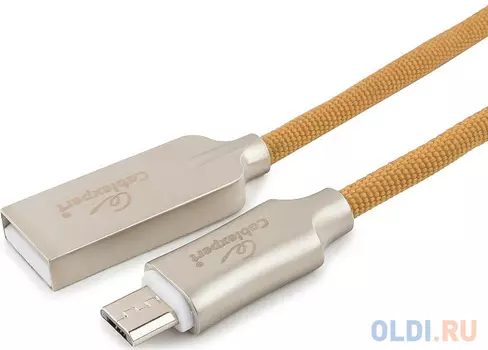 Кабель microUSB 1.8м Cablexpert CC-P-mUSB02Gd-1.8M круглый золото