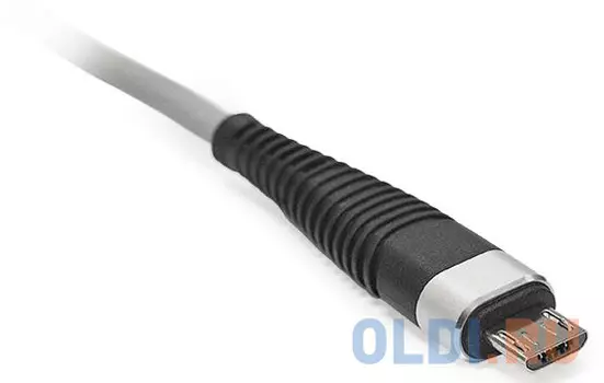 Кабель microUSB 1м CBR CB 500 круглый серебристый
