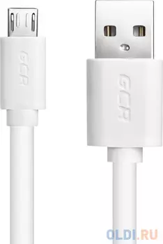 Кабель microUSB 1м Green Connection GCR-UA9MCB3-BB2S-1.0m круглый белый