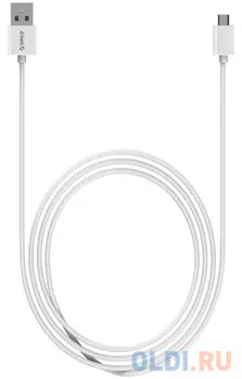 Кабель microUSB 1м Orico круглый белый