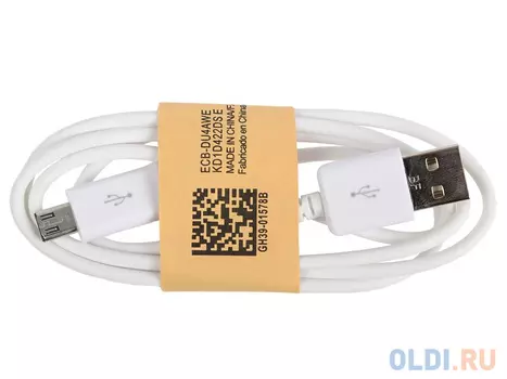 Кабель microUSB 1м Ritmix RCC-110 круглый белый