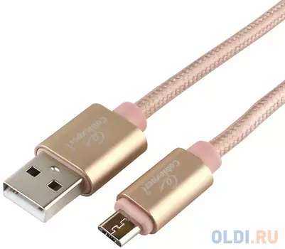 Кабель microUSB 1м Cablexpert CC-U-mUSB01Gd-1M круглый золото