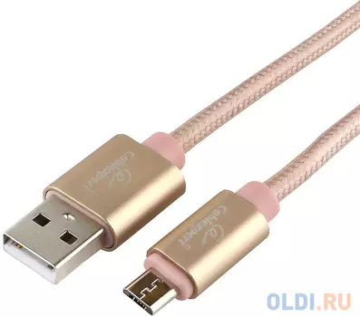 Кабель microUSB 1.8м Gembird CC-U-mUSB02Gd-1.8M круглый золото