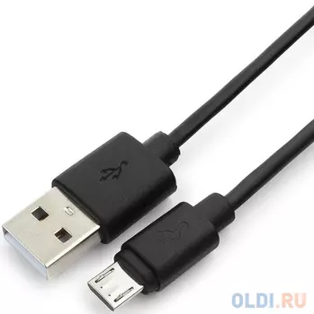 Кабель microUSB Гарнизон GCC-mUSB2-AMBM-0.3M круглый