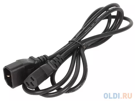 Кабель монитор - компьютер (UPS - устройство) 220V Telecom <TP020-IEC320-C13/C14-1.8-BK, 1,8 м