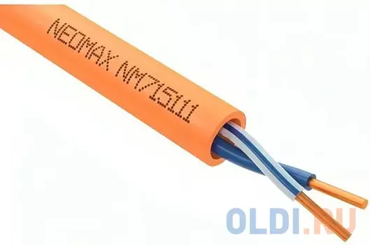 Кабель NEOMAX [NM715111-500M] U/UTP cat.5e 1x2x0.52, 24 AWG, Медь, внутренний, ZH нг(А)-HF (LSZH), 500м, оранжевый